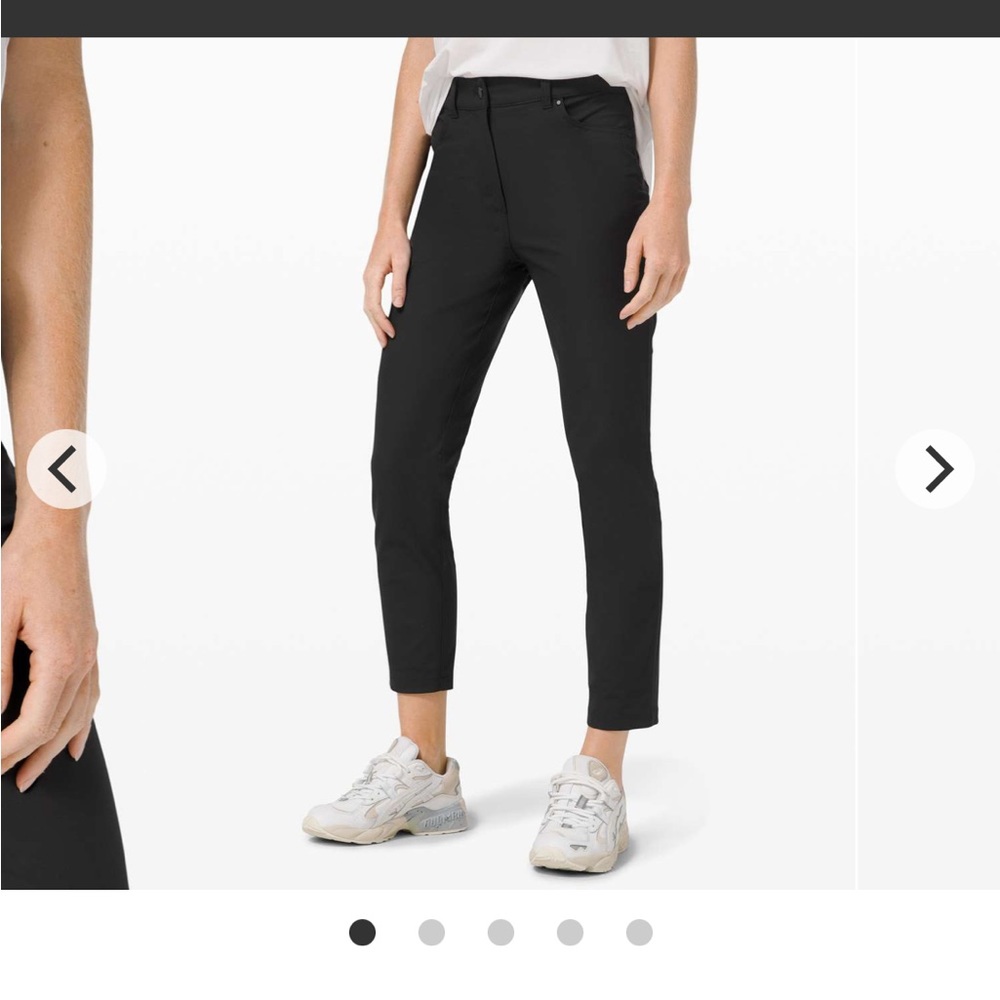 NWT Lululemon City Sleek 5 Pocket Pant 7/8 in Black